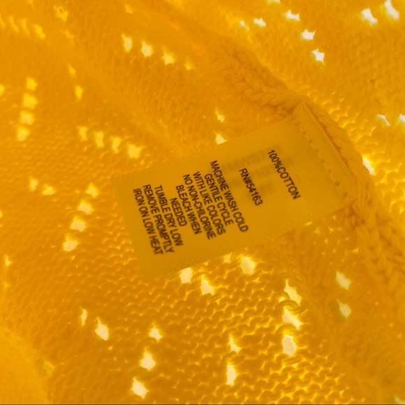 New Marc New York Ruffle Shoulder Cable Knit cotton pullover Sweater - Picture 9 of 9